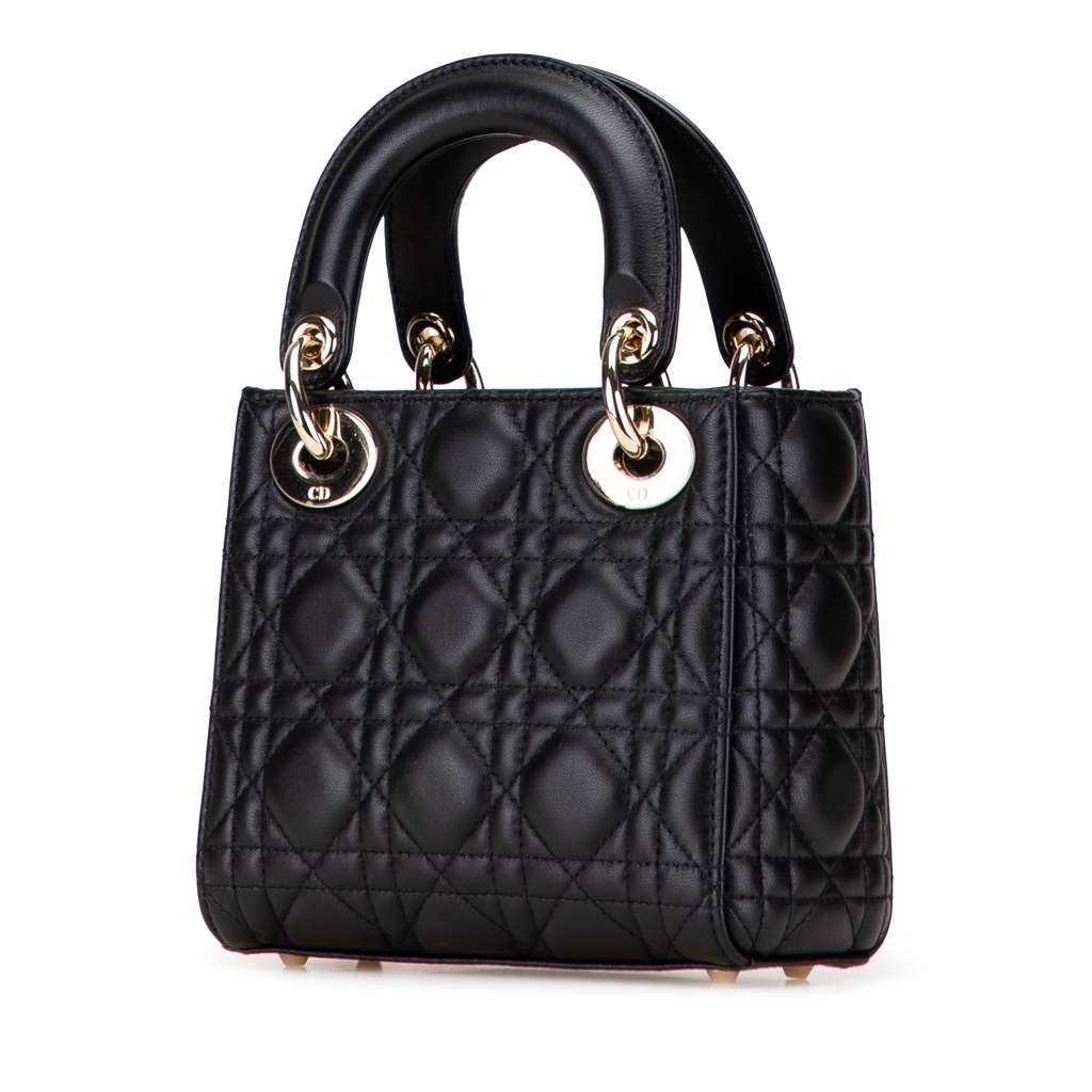 Dior Mini Lambskin Cannage Lady Dior - 2