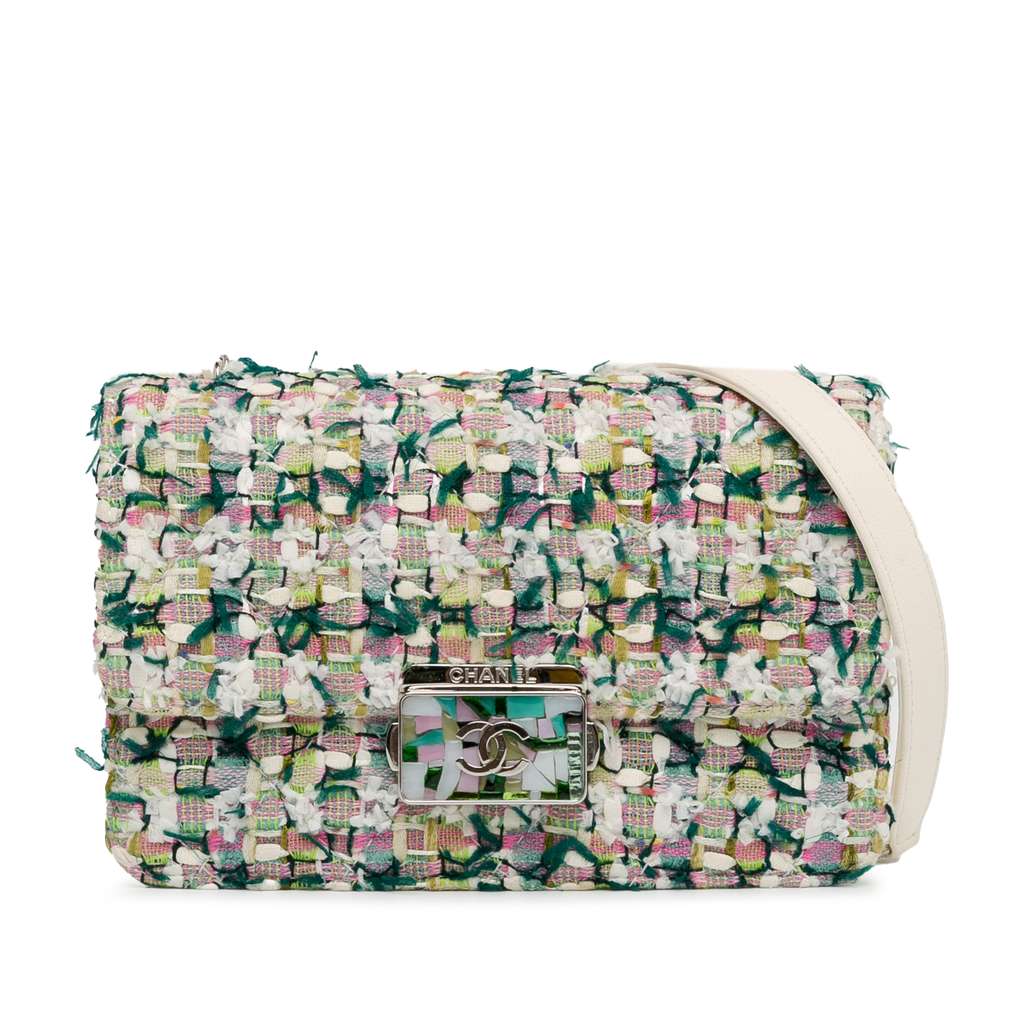 Chanel Tweed Beauty Lock Flap Bag