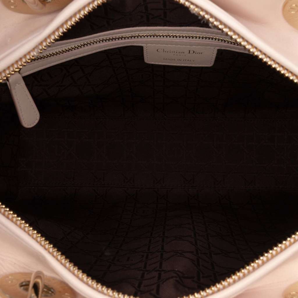 Dior Large Lambskin Cannage Lady Dior - 4