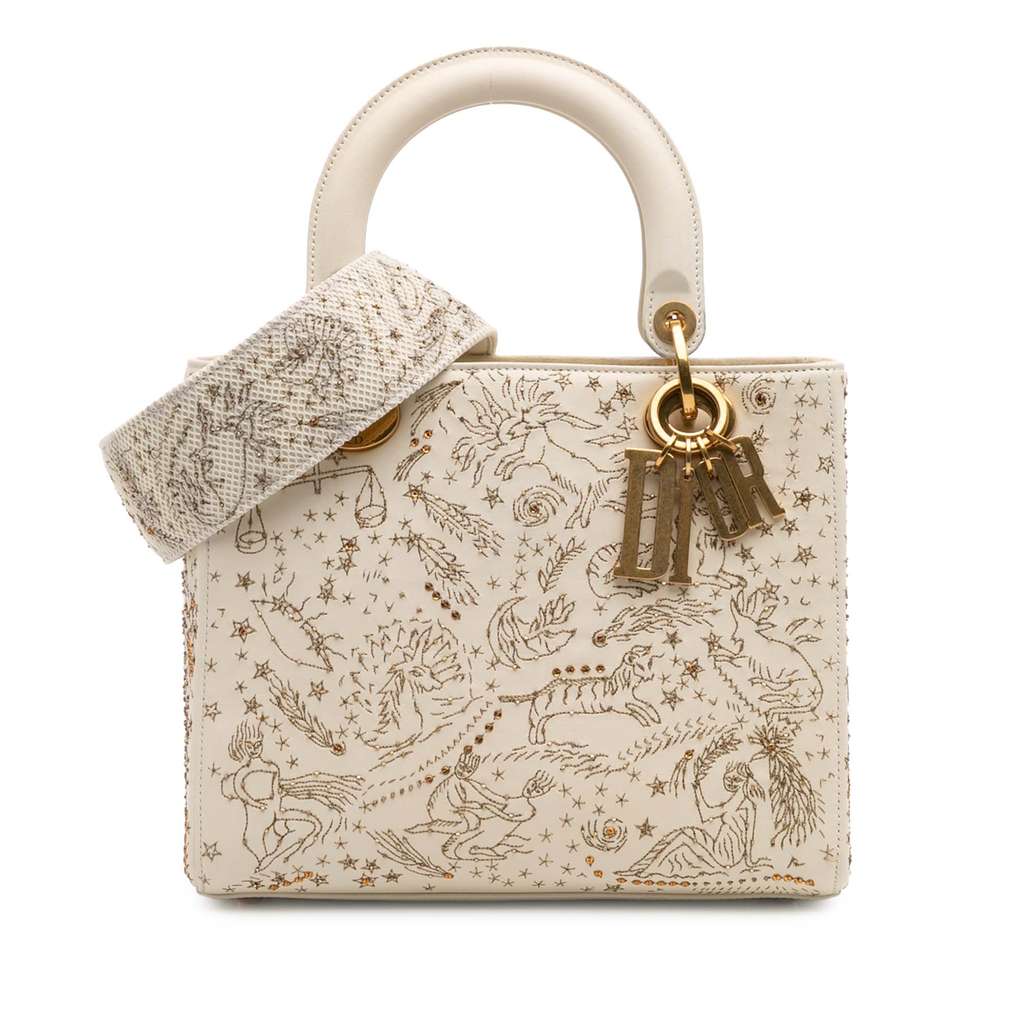 Dior Medium Calfskin Embroidered Astrology Lady Dior
