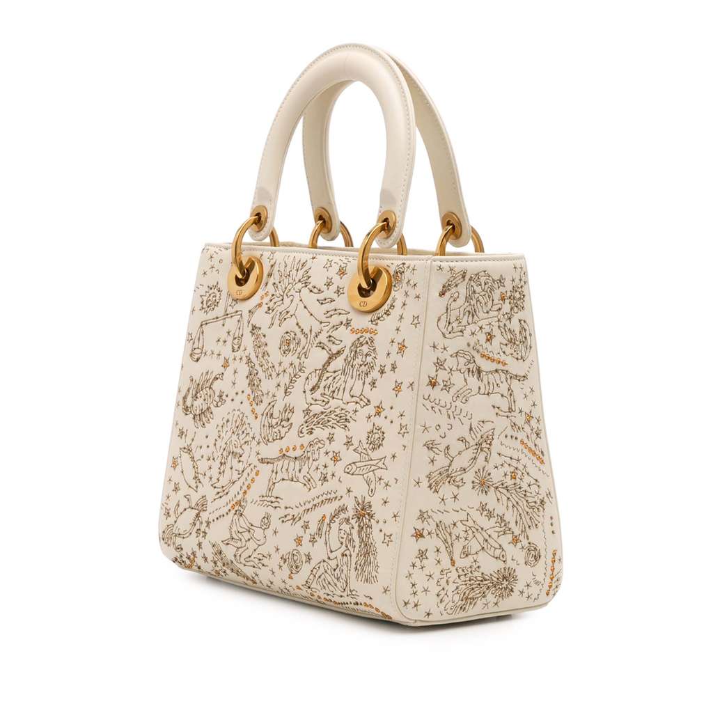 Dior Medium Calfskin Embroidered Astrology Lady Dior - 2