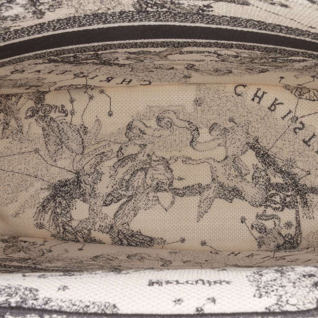 Dior Large Canvas Embroidered Zodiac Toile De Jouy Book Tote - 4