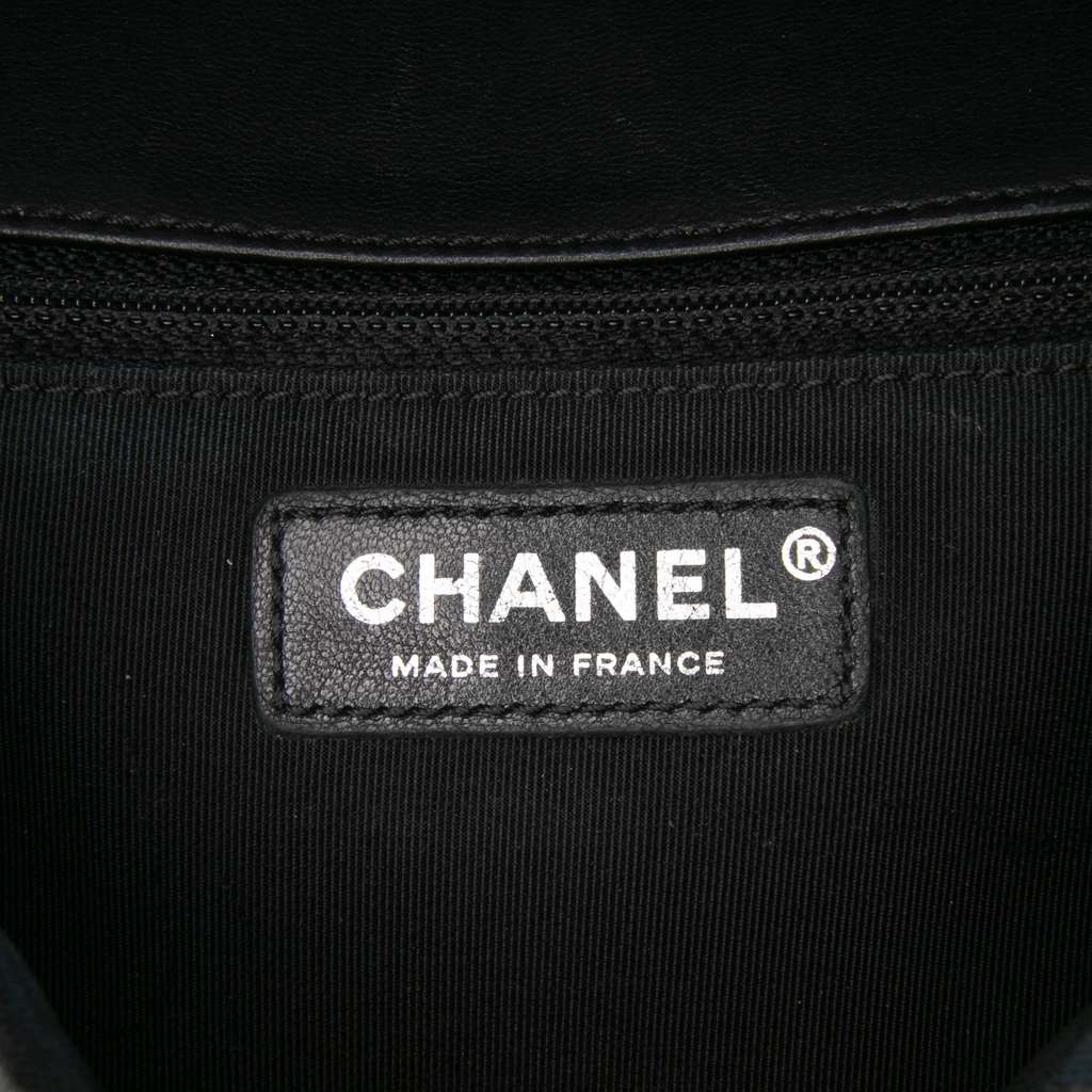 Chanel Medium Bicolor Quilted Calfskin Flap - Side view