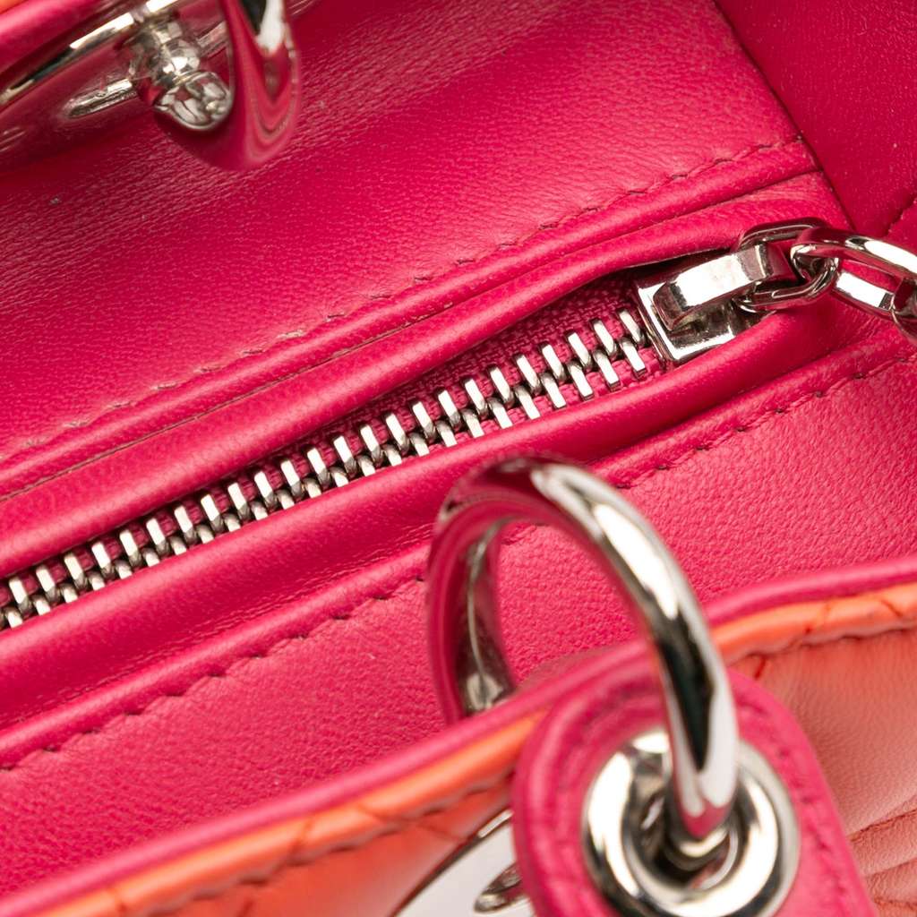 Dior Medium Bicolor Lambskin Cannage Lady Dior - Image 14