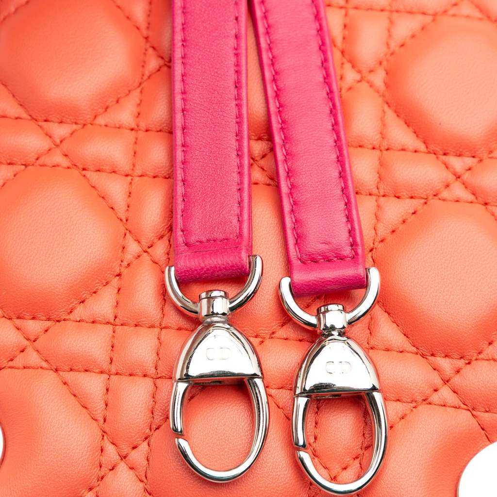 Dior Medium Bicolor Lambskin Cannage Lady Dior - Image 11