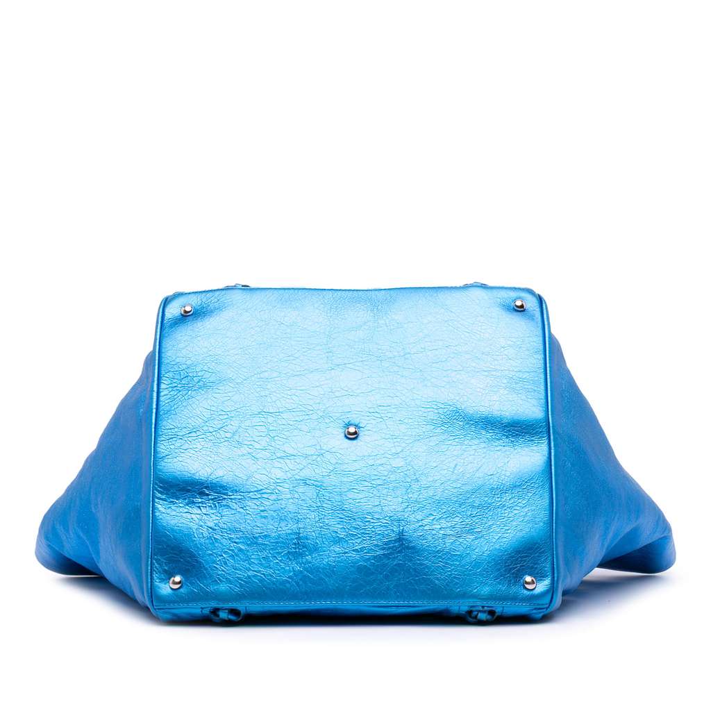 Chanel Medium Cracked Metallic Calfskin Modern Chain Tote - Image 6