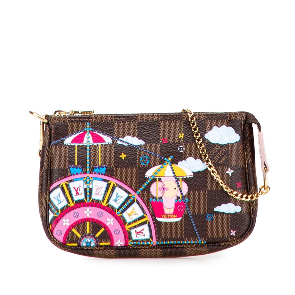 Louis Vuitton Damier Ebene Vivienne Holiday Mini Pochette Accessoires
