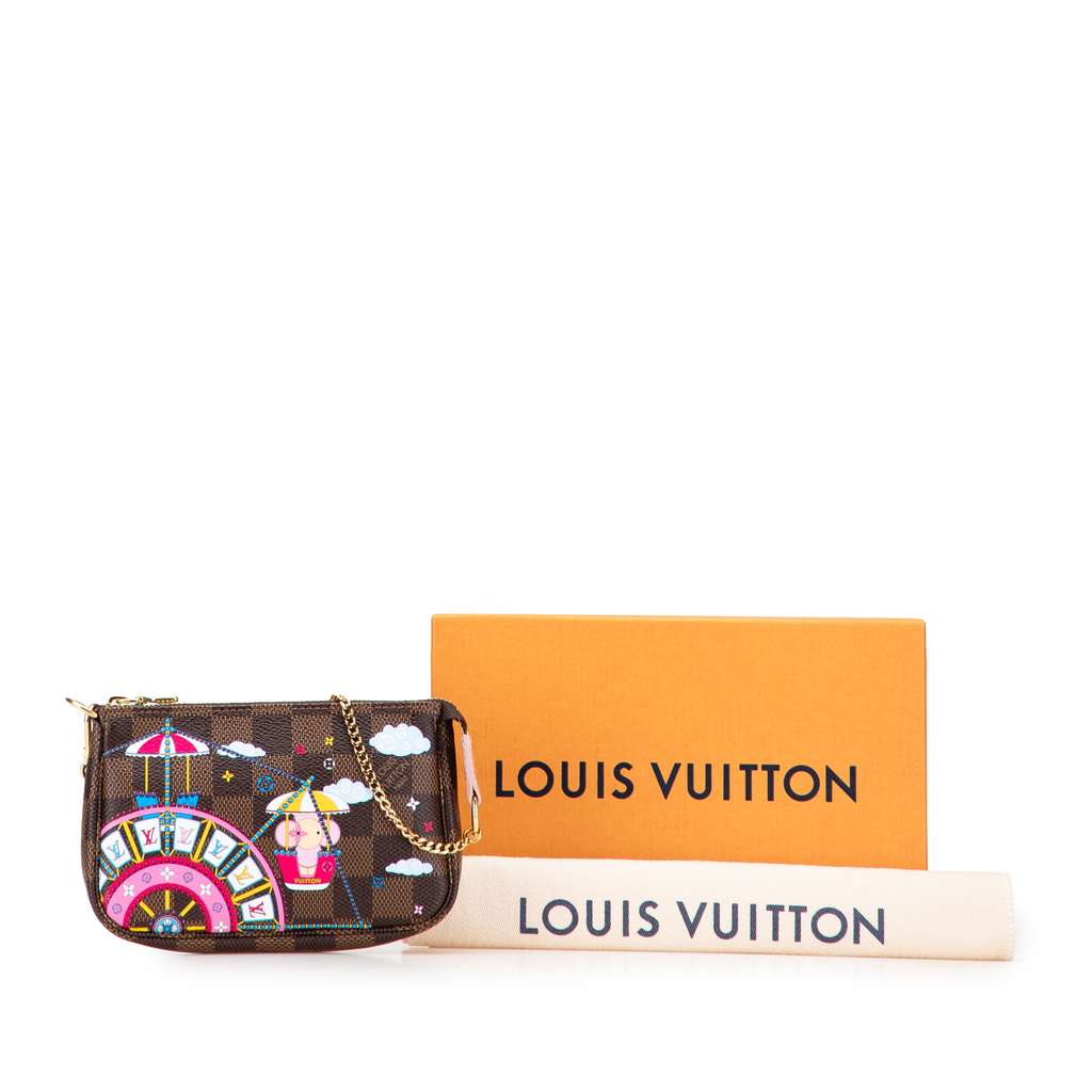 Louis Vuitton Damier Ebene Vivienne Holiday Mini Pochette Accessoires - Image 13