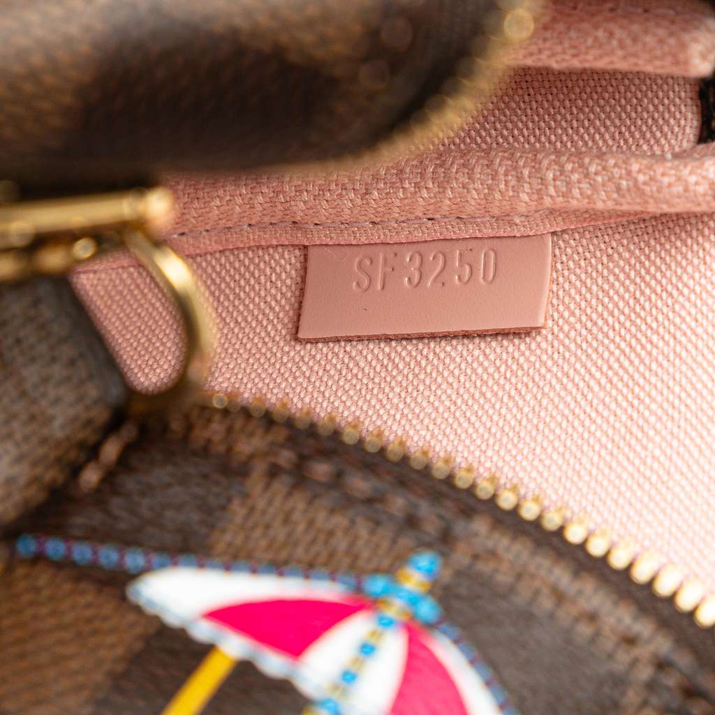 Louis Vuitton Damier Ebene Vivienne Holiday Mini Pochette Accessoires - Detail 1