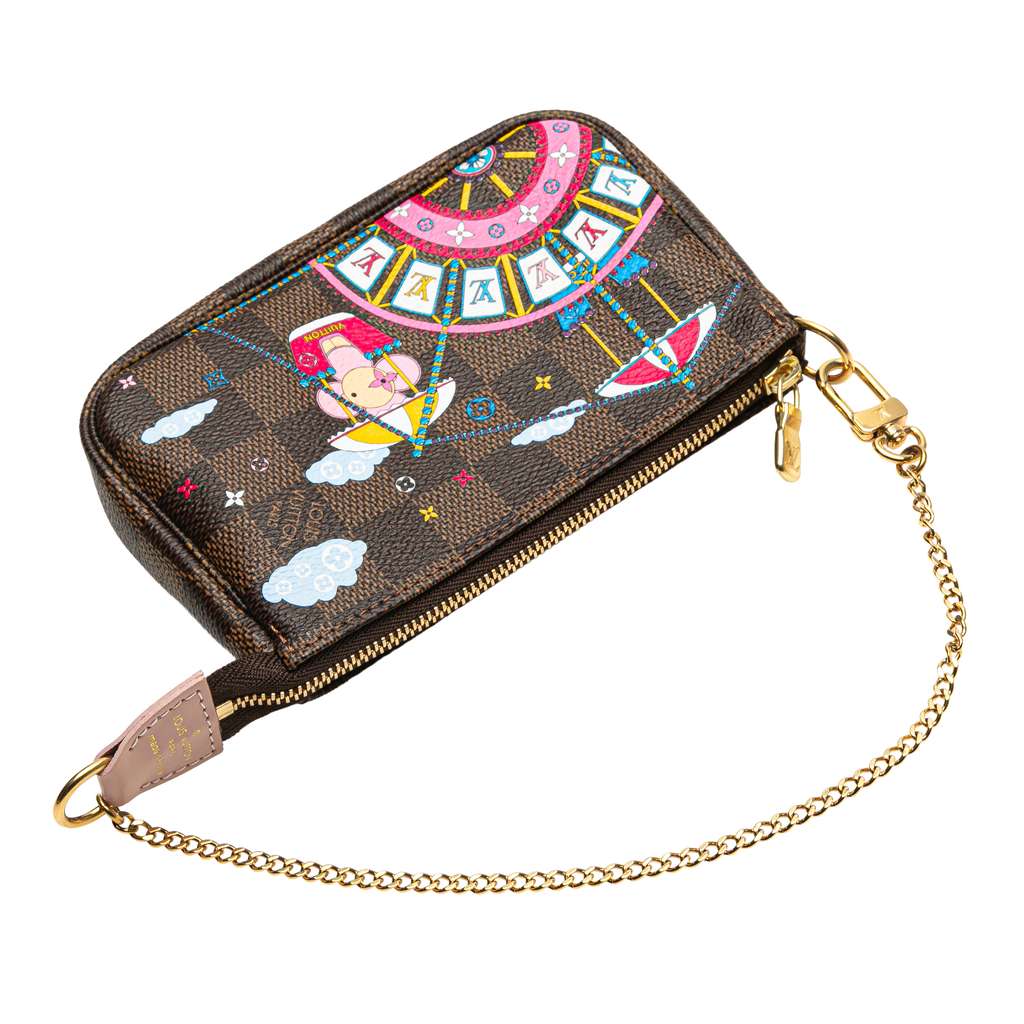 Louis Vuitton Damier Ebene Vivienne Holiday Mini Pochette Accessoires - Image 10