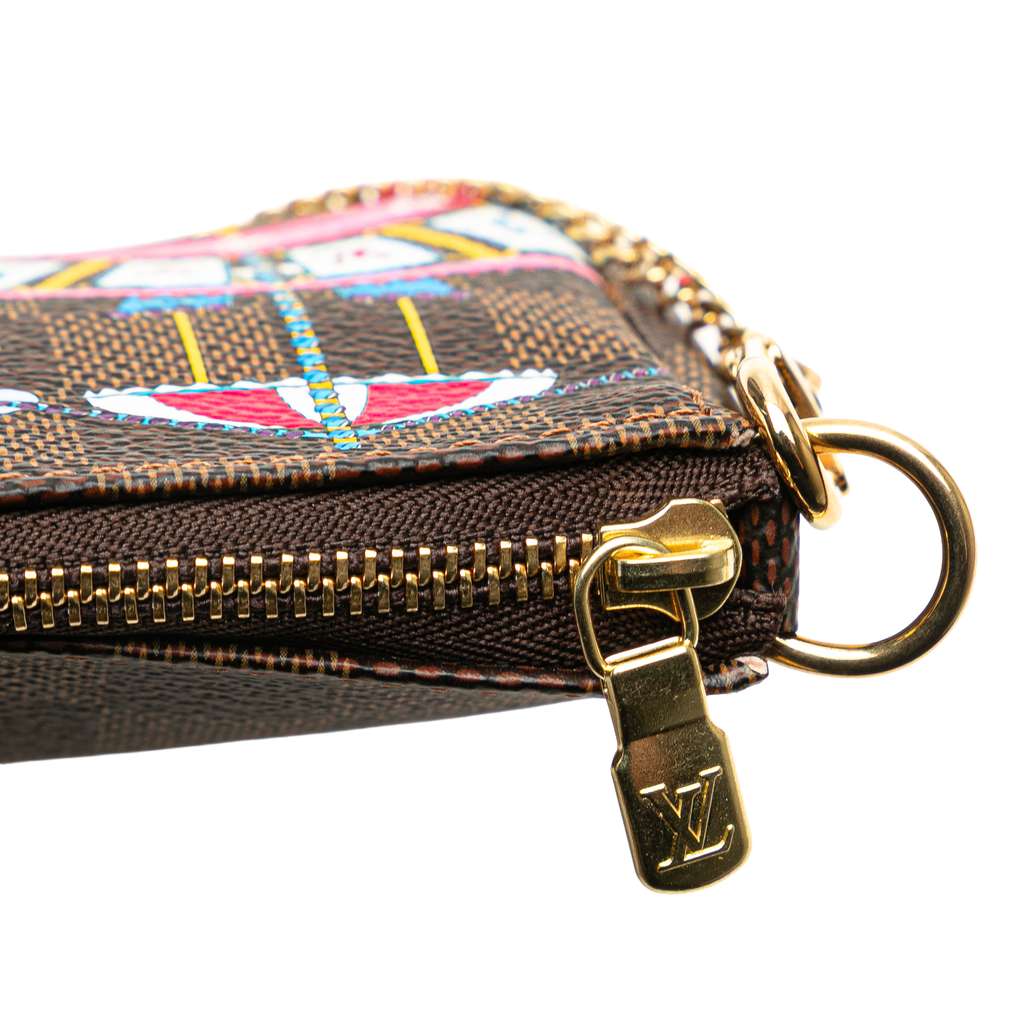 Louis Vuitton Damier Ebene Vivienne Holiday Mini Pochette Accessoires - Image 11