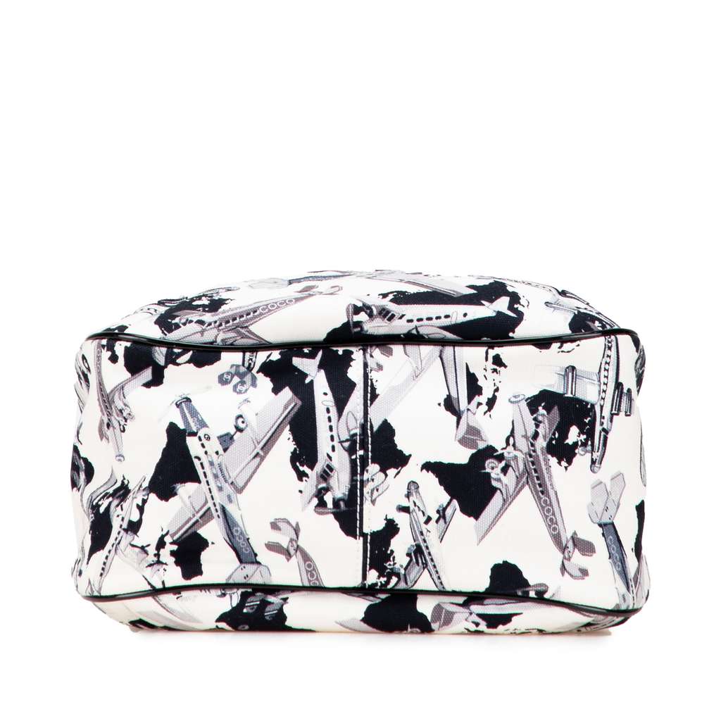 Chanel Printed Canvas Coco Airline Handbag - Image 6