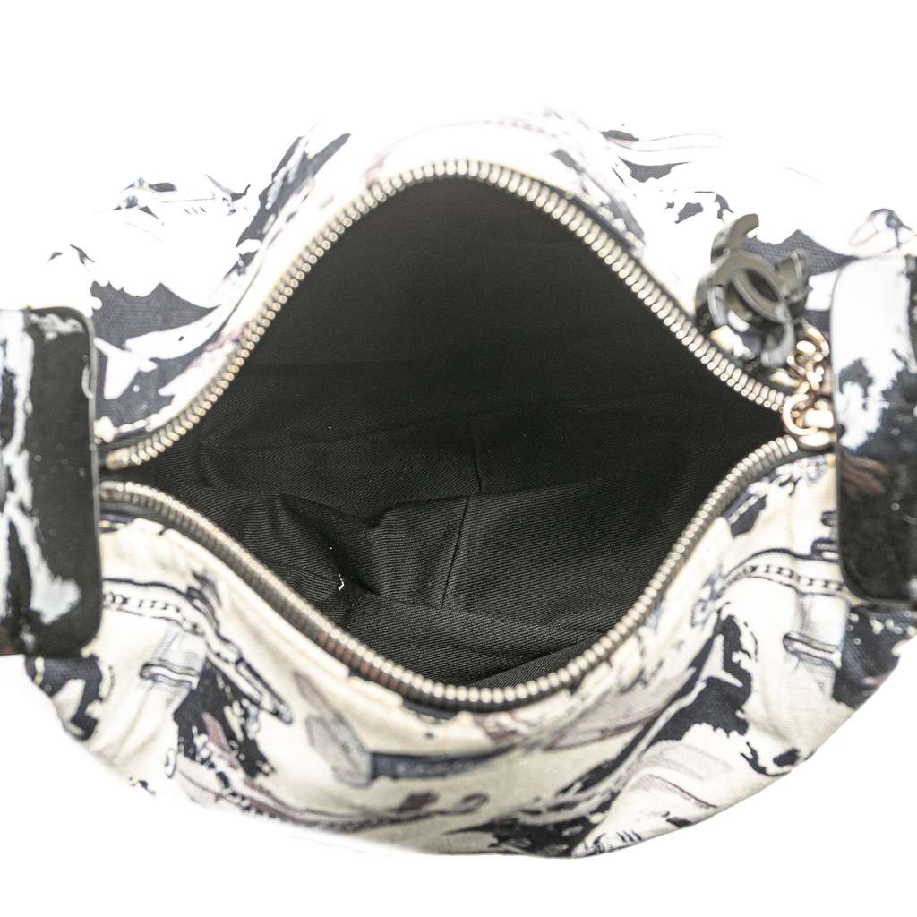 Chanel Printed Canvas Coco Airline Handbag - 4