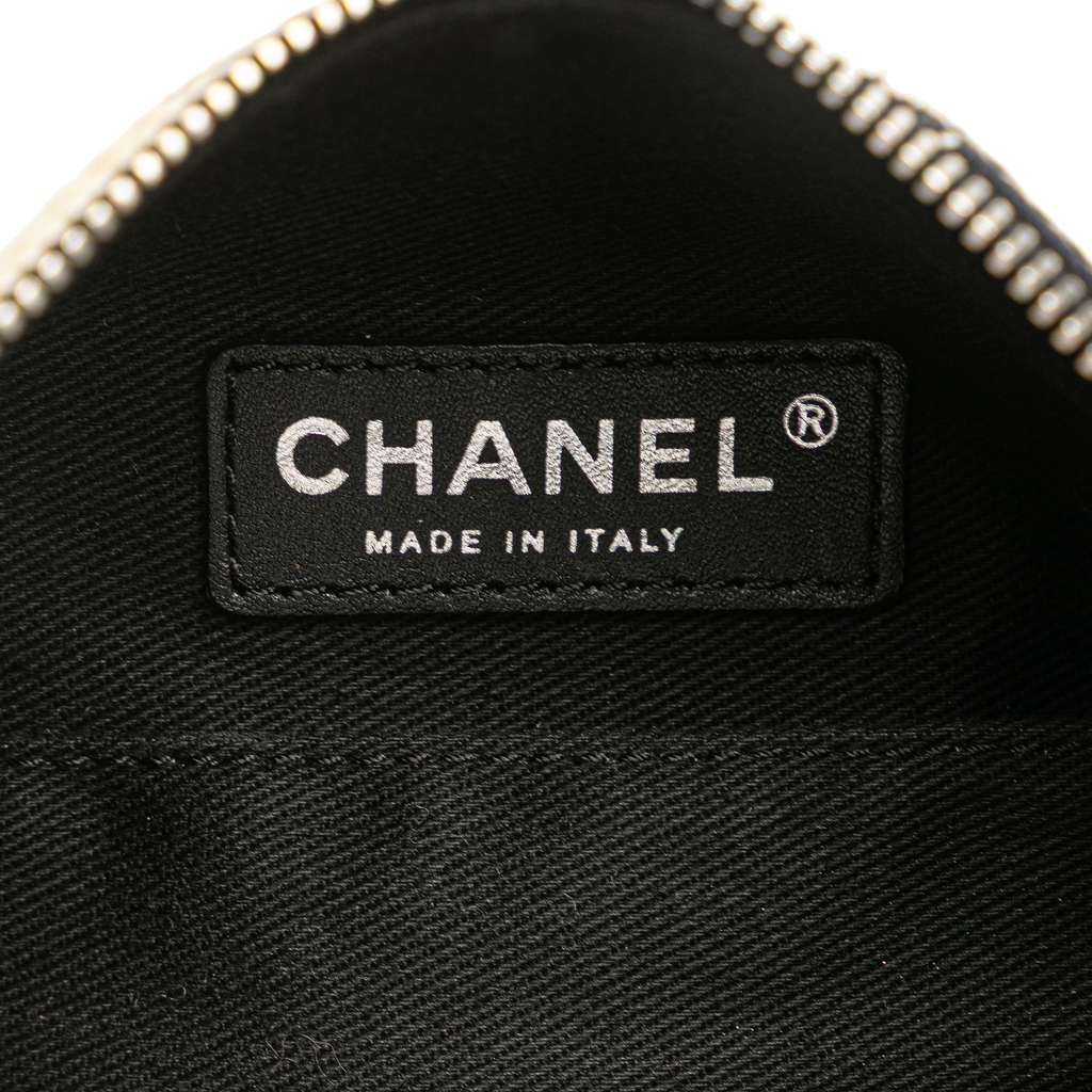 Chanel Printed Canvas Coco Airline Handbag - Side view