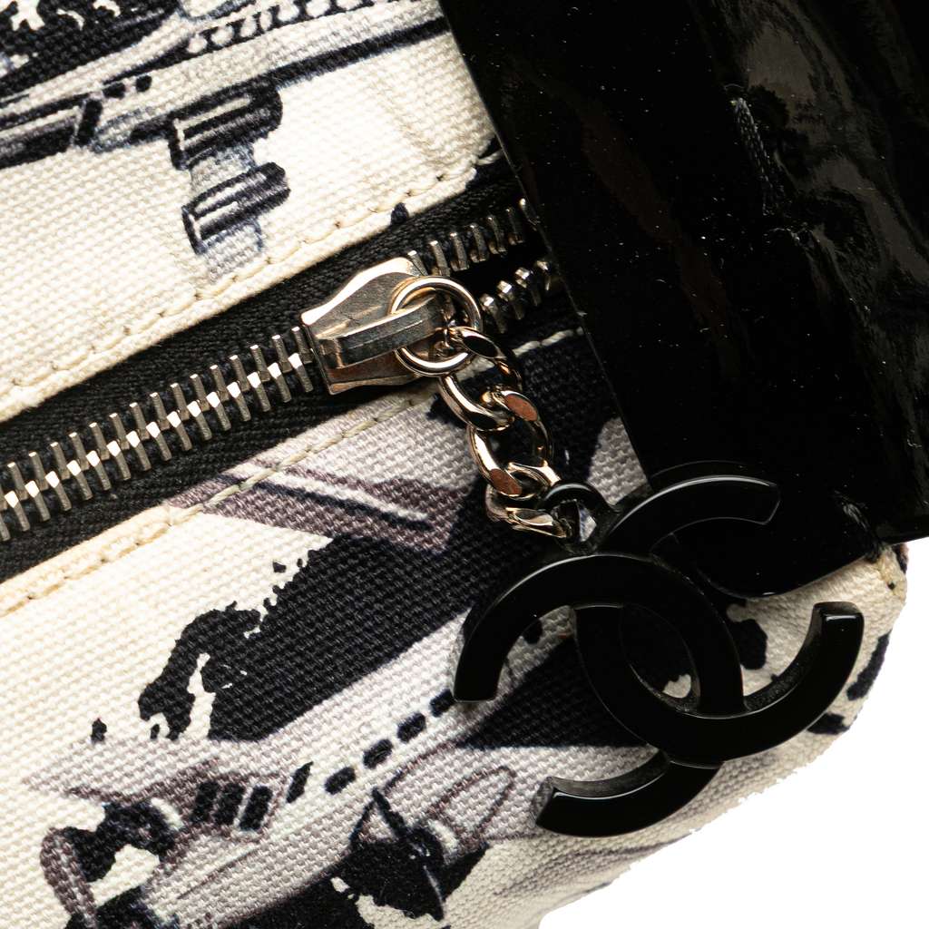 Chanel Printed Canvas Coco Airline Handbag - Detail 2