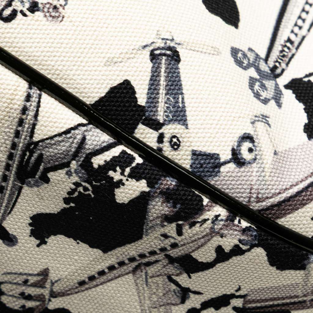 Chanel Printed Canvas Coco Airline Handbag - Image 11