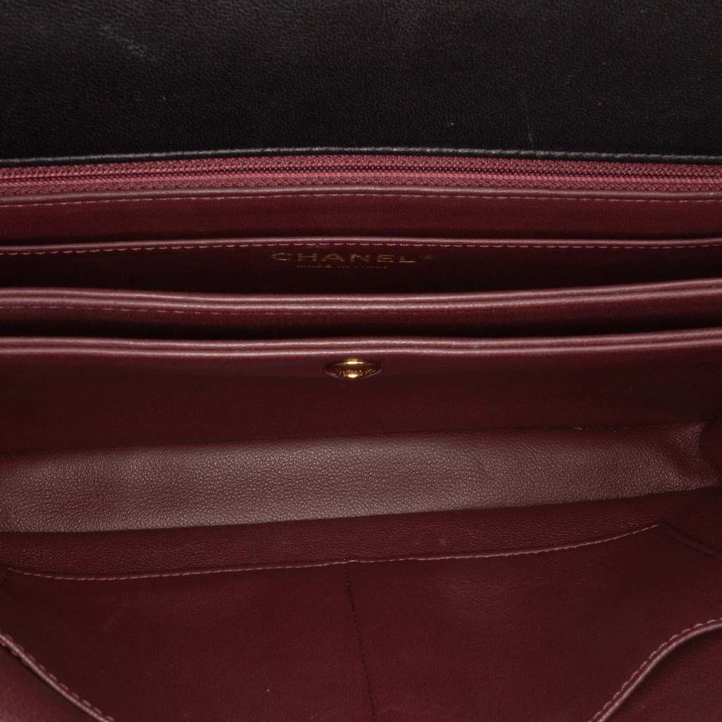 Chanel Diagonal Quilted Lambskin CC Signature Flap - 4