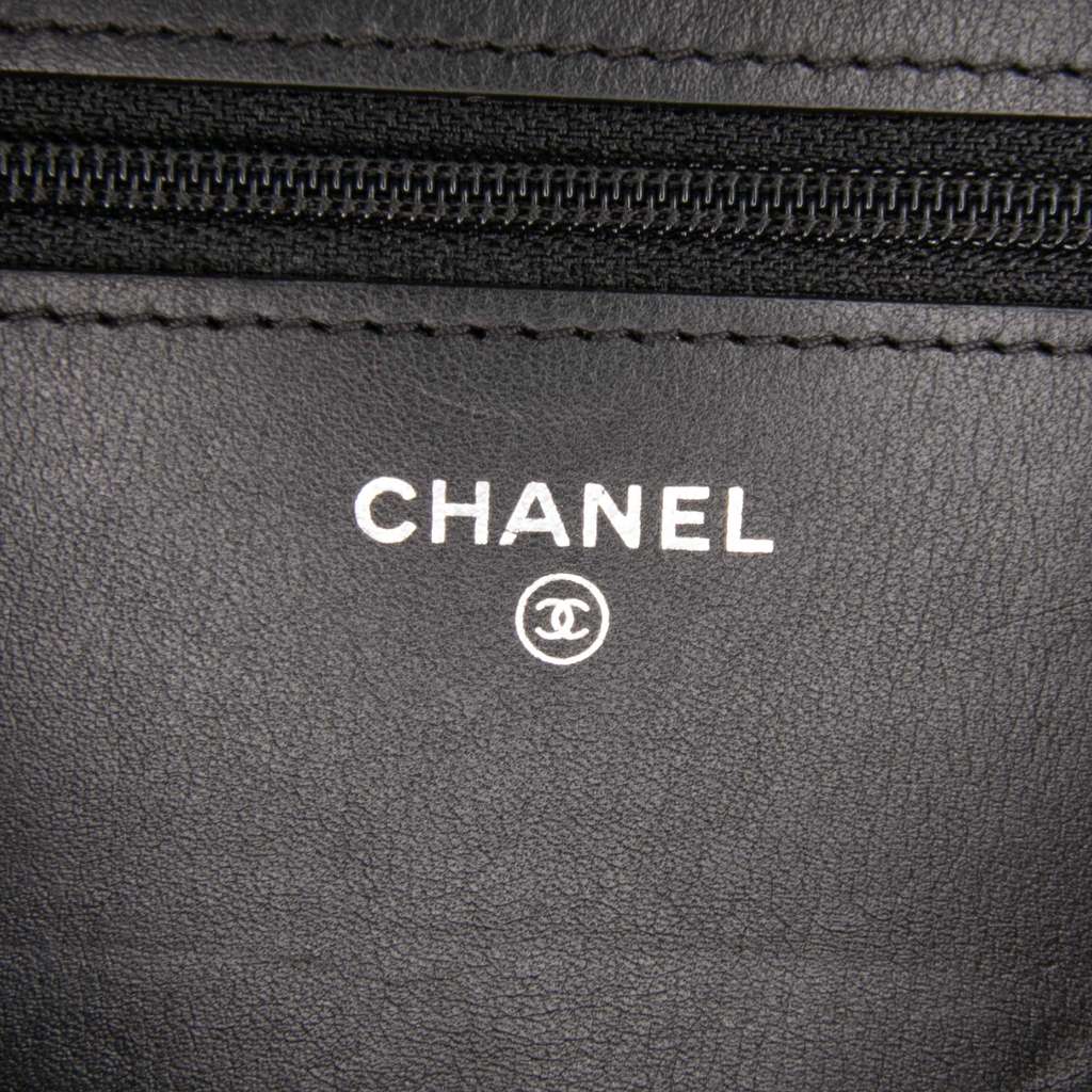 Chanel Quilted Lambskin Boy Wallet On Chain - Side view