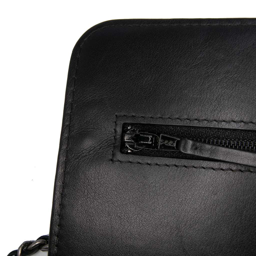 Chanel Quilted Lambskin Boy Wallet On Chain - Image 10