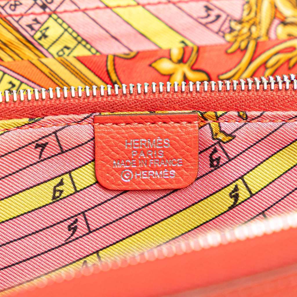 Hermès Epsom Silk in Clasique Long Wallet - 5