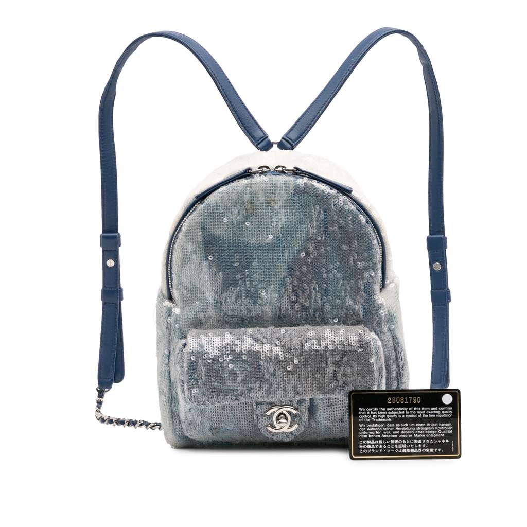 Chanel Sequin Waterfall Backpack - Image 15