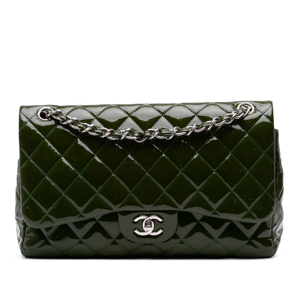 Chanel Jumbo Classic Patent Double Flap