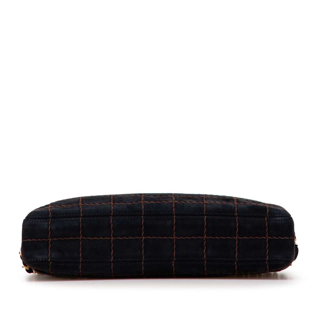 Chanel CC Chocolate Bar Suede Chain Camera Bag - 3