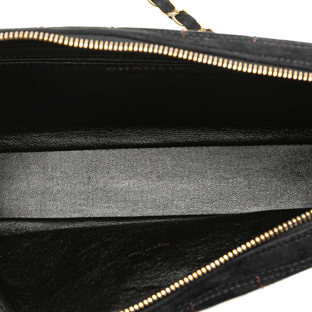 Chanel CC Chocolate Bar Suede Chain Camera Bag - 4