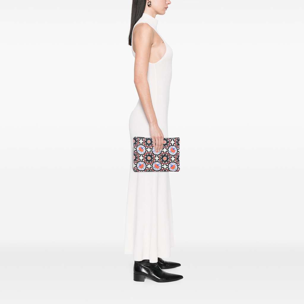 Chanel Paris Dubai Medium Printed Canvas Cosmetic Case - Image 13