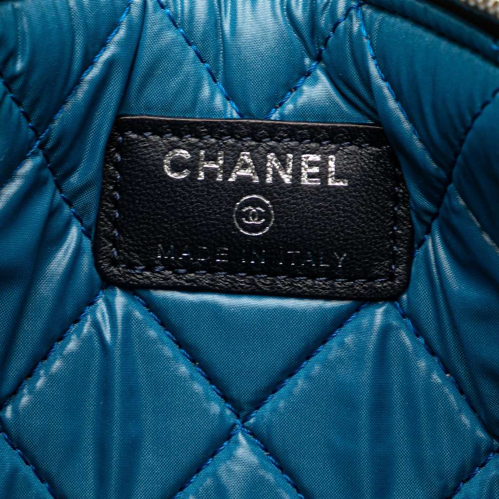 Chanel Paris Dubai Medium Printed Canvas Cosmetic Case - Side view