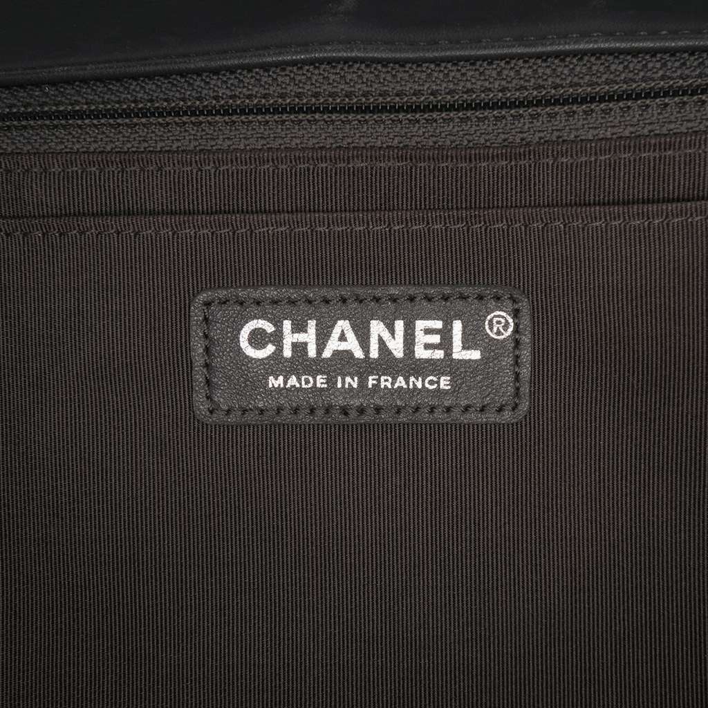 Chanel Paris Salzburg Jumbo Bicolor Quilted Lambskin Tyrolean Flap - Side view