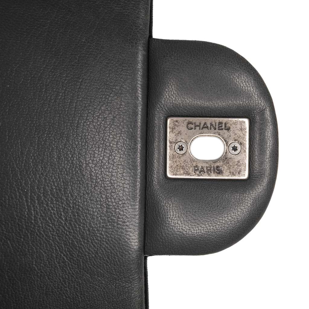 Chanel Paris Salzburg Jumbo Bicolor Quilted Lambskin Tyrolean Flap - Detail 2