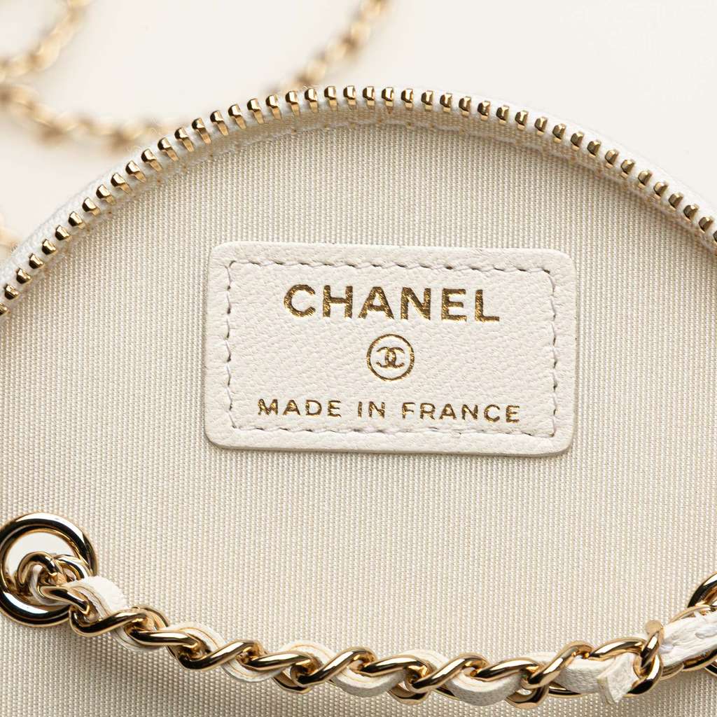 Chanel Quilted Lambskin Leather Chain and Charm Vanity Case - 5