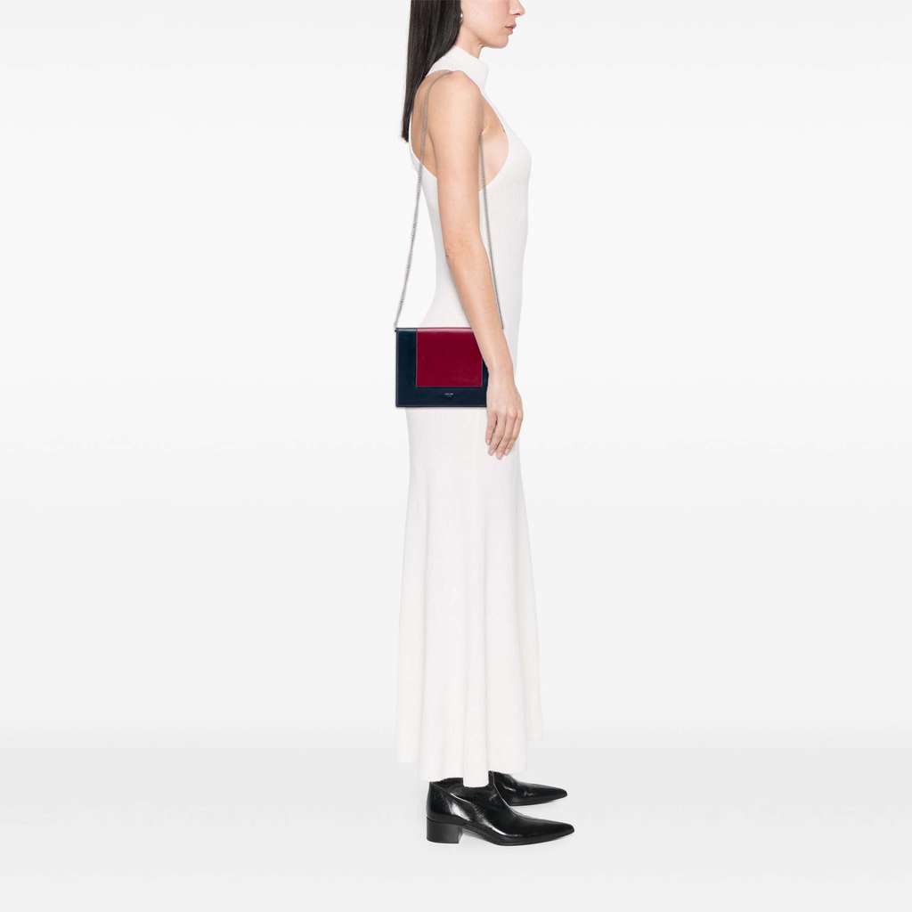 Celine Leather Frame Wallet on Chain - Image 12