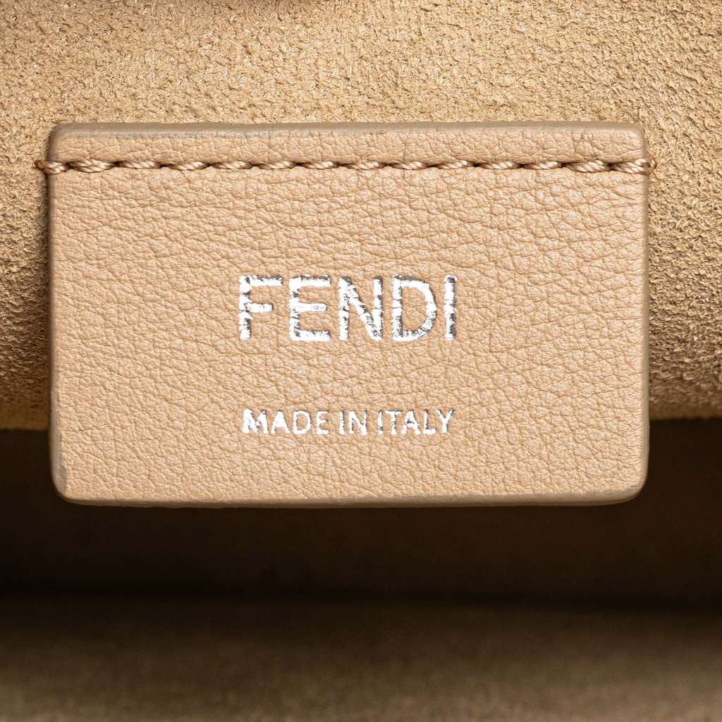 Fendi Medium Scalloped Leather Studded Kan I Satchel - 5