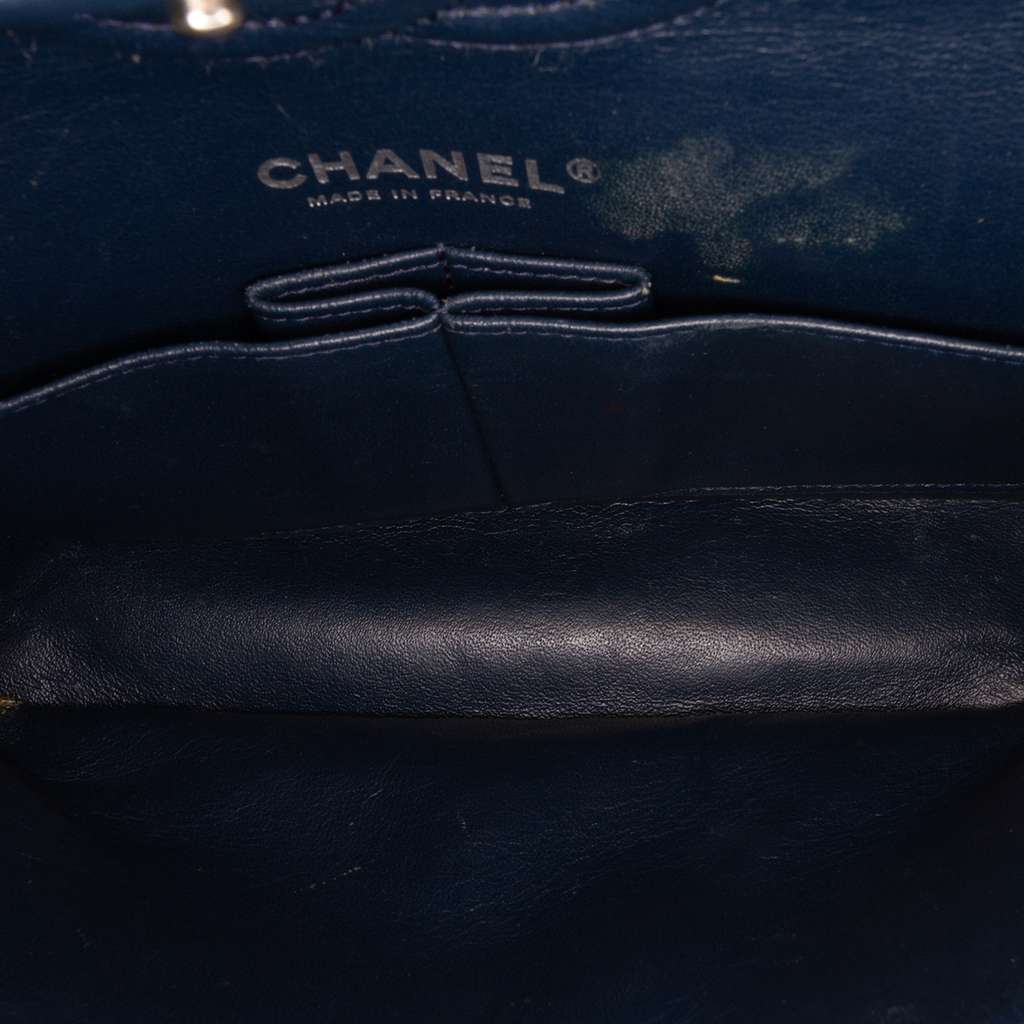 Chanel Medium Classic Patent Double Fla - 4