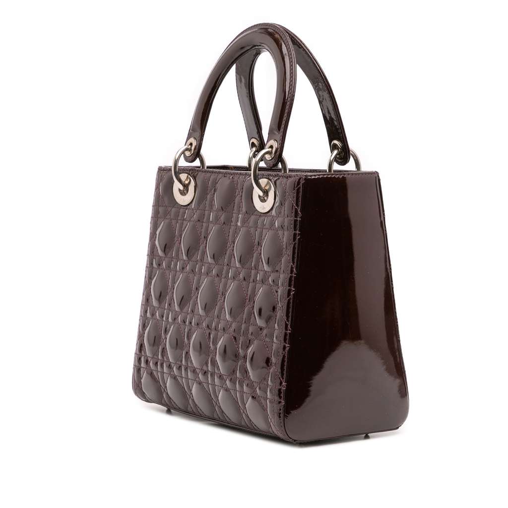 Dior Medium Patent Cannage Lady Dior - 2