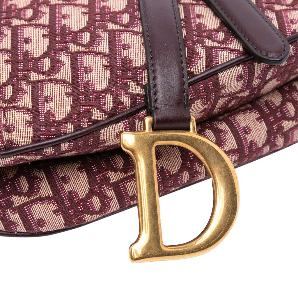 Dior Mini Oblique Canvas Saddle Bag - Detail 2