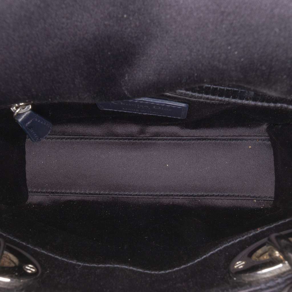 Dior Mini Satin Cannage Strass Crystal Embellished Lady Dior - 4