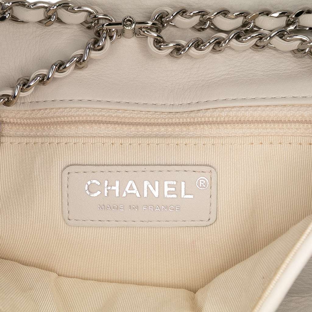 Chanel Mini Quilted Lambskin and Metallic Trim Elementary Chic Flap - Side view