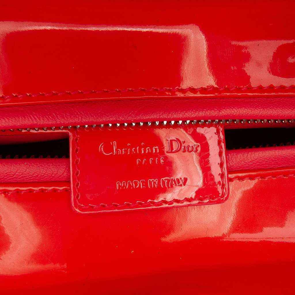 Dior Medium Lambskin Cannage Stitched Lady Dior - Side view