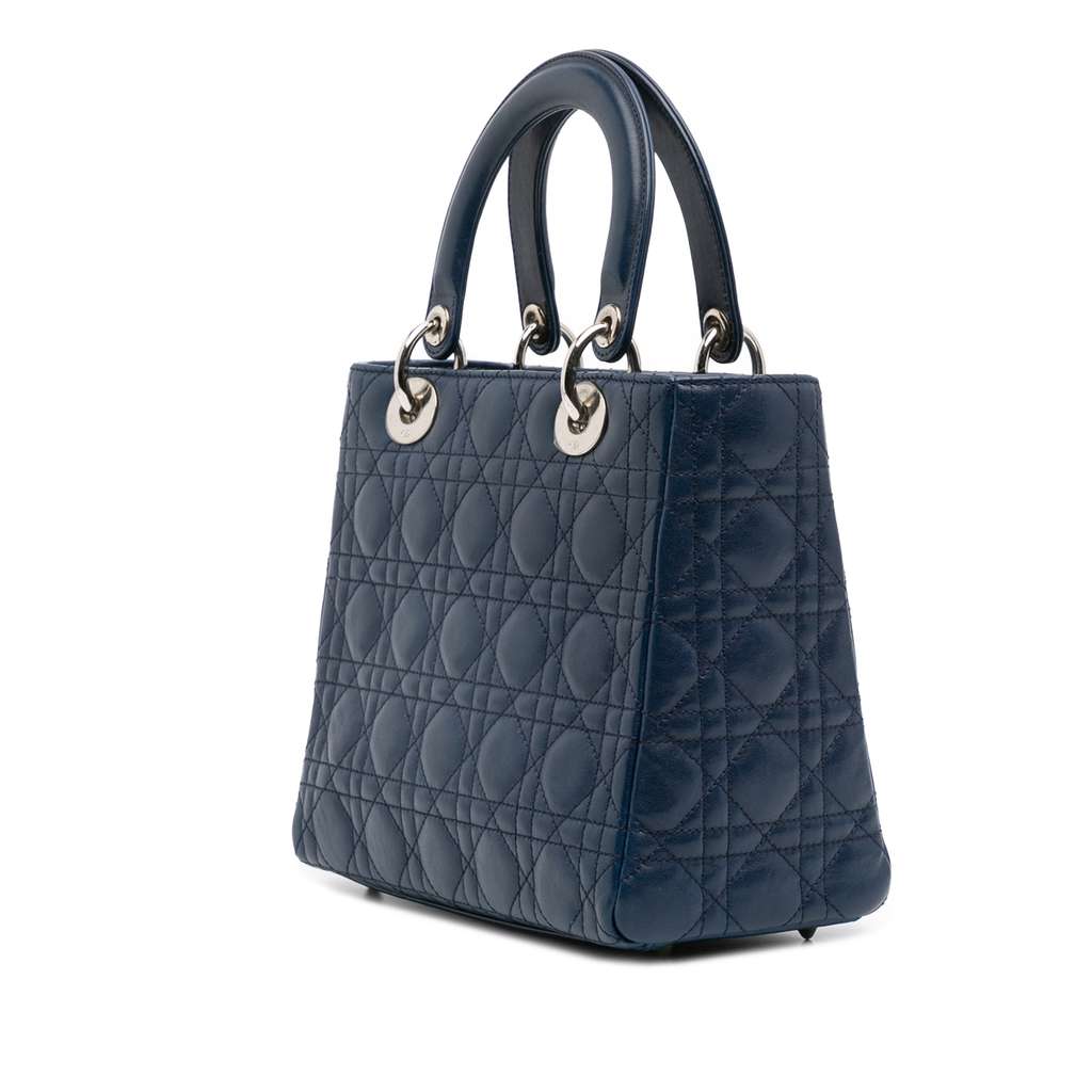 Dior Medium Lambskin Cannage Lady Dior - 2