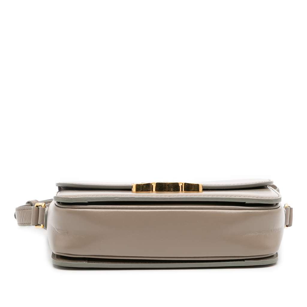 Celine Teen Shiny Calfskin Triomphe Crossbody - Image 6