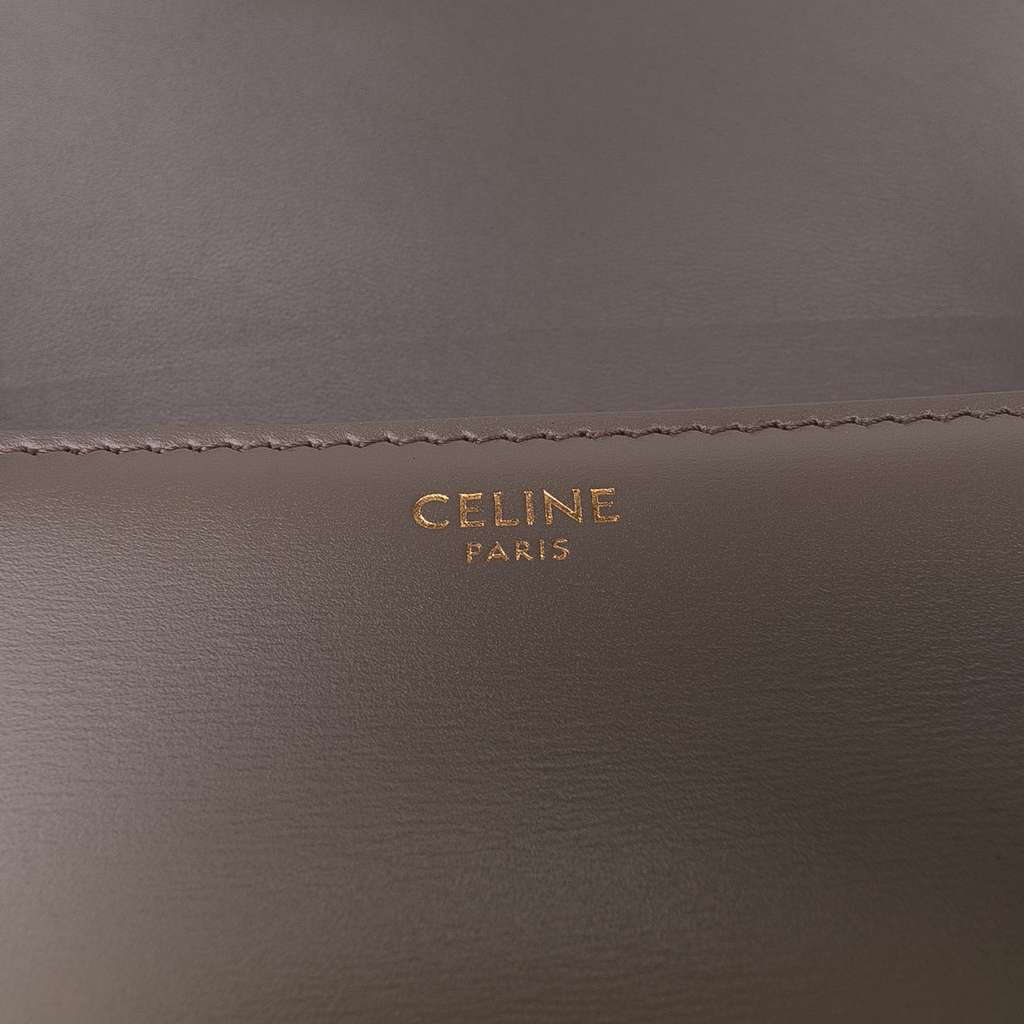 Celine Teen Shiny Calfskin Triomphe Crossbody - Side view