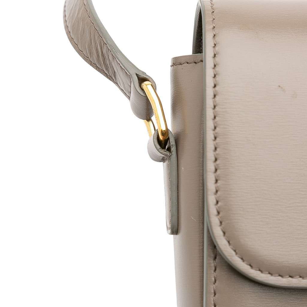 Celine Teen Shiny Calfskin Triomphe Crossbody - Image 11