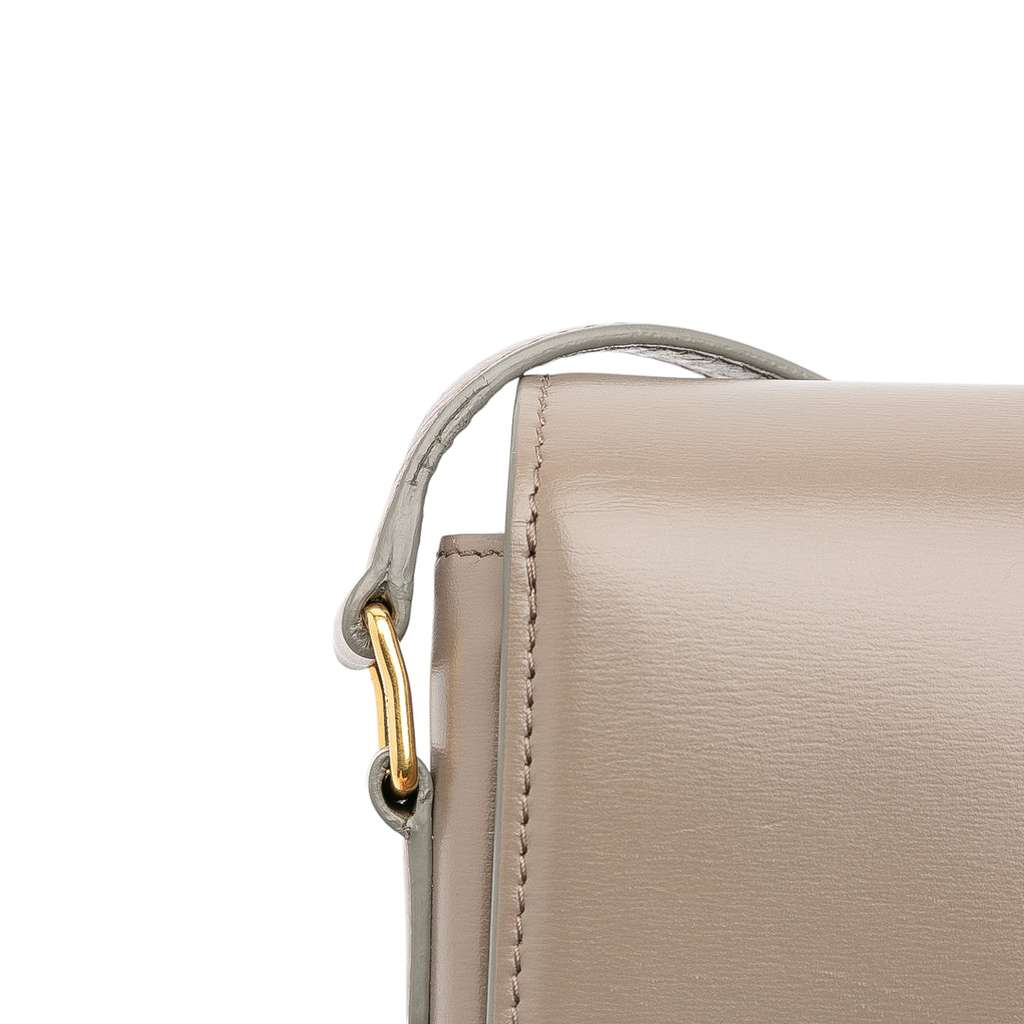 Celine Teen Shiny Calfskin Triomphe Crossbody - Image 12