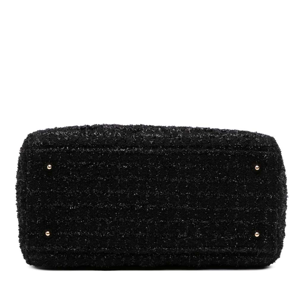 Dior Medium Tweed Cannage Glitter Leopard Charm Lady Dior - 3