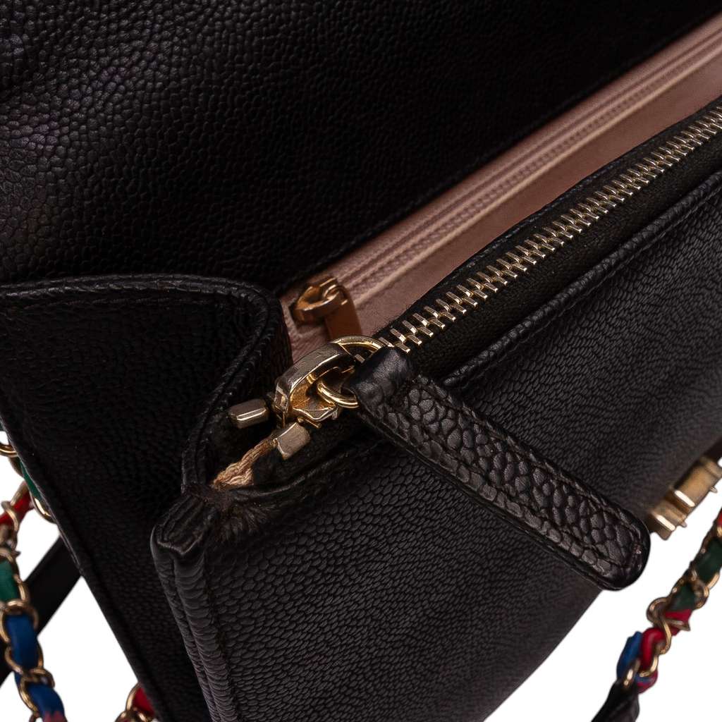 Chanel Paris Cuba Medium Caviar Thread Around Flap - Image 11