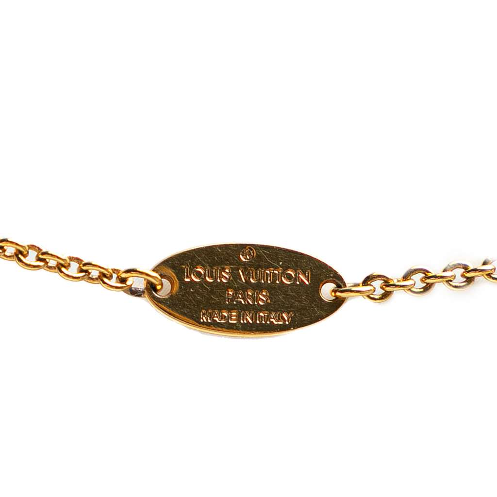 Louis Vuitton Gold Plated Essential V Necklace - Image 6
