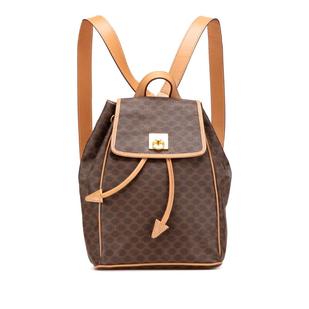 Celine Macadam Coated Canvas Backpack